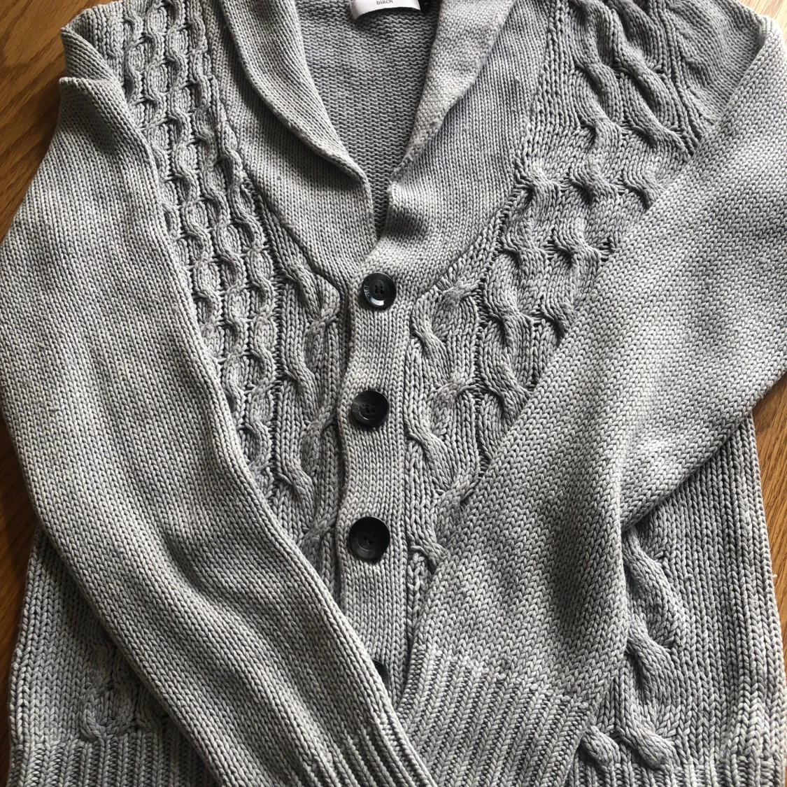 Grå kofta strlk small - 92