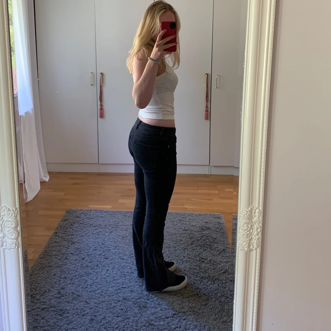 Lågmidjade bootcut jeans - 91
