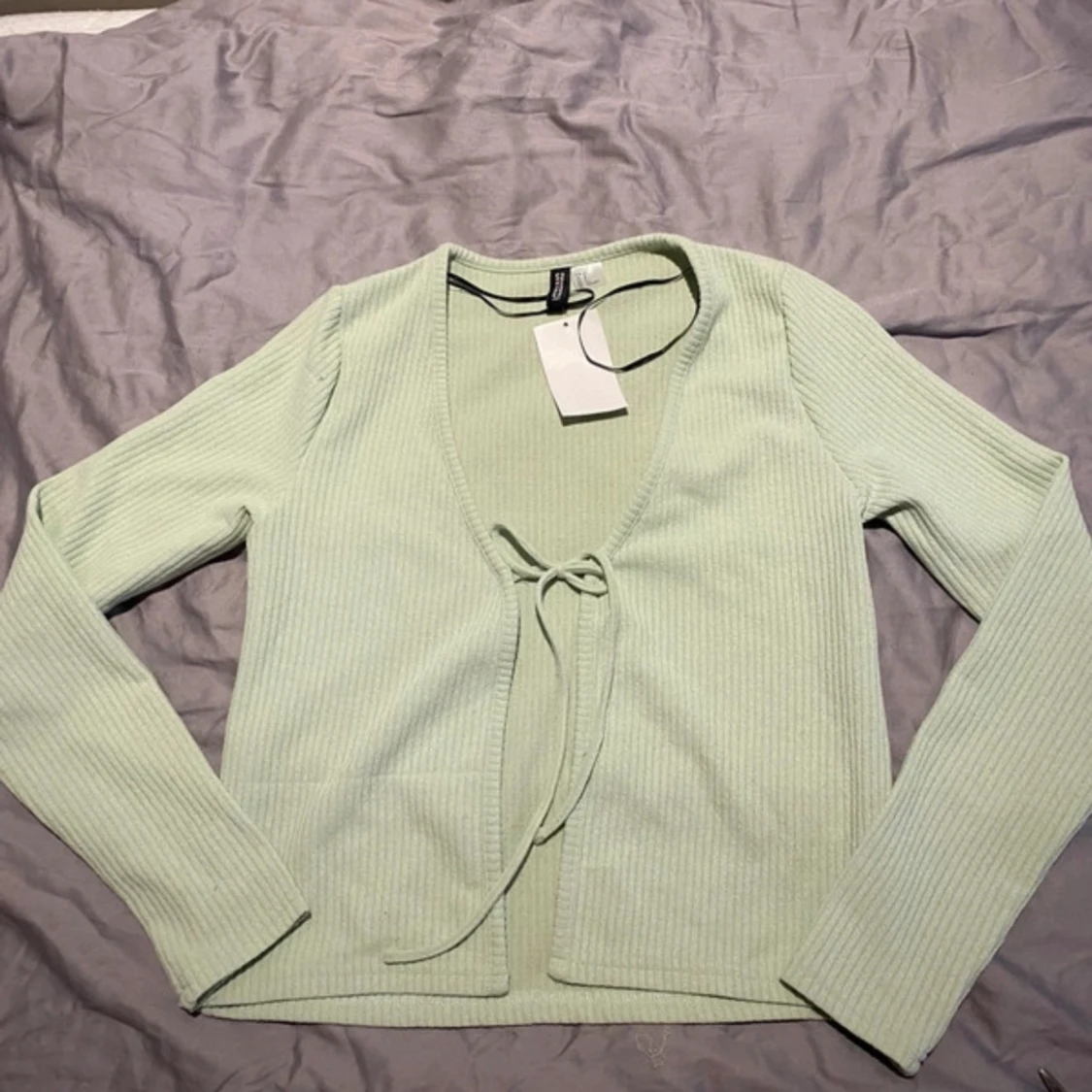 Ljusgrön knytkofta - 90