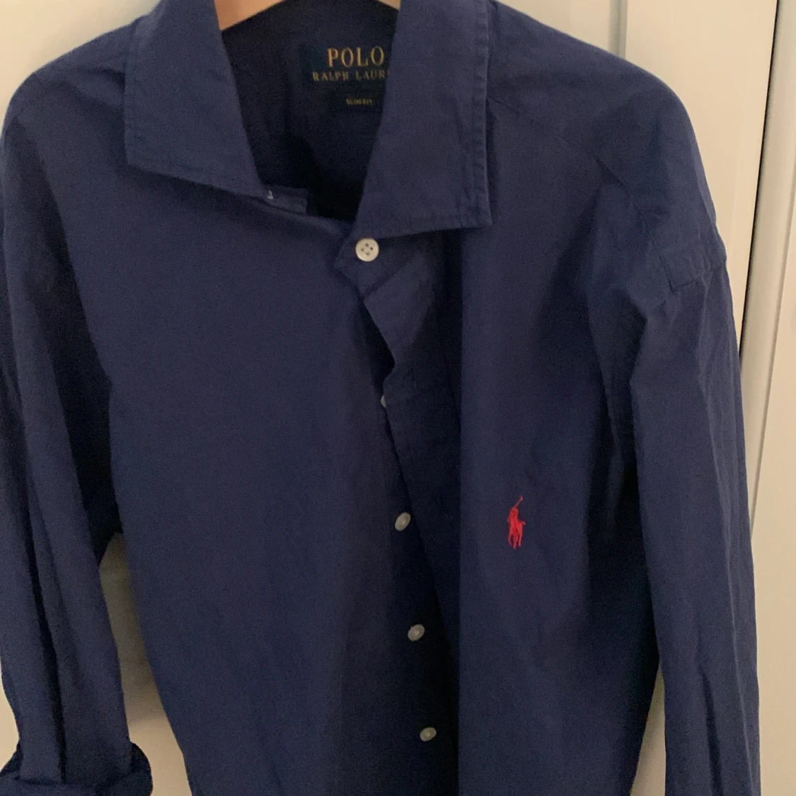 Mörkblå Ralph lauren skjorta
