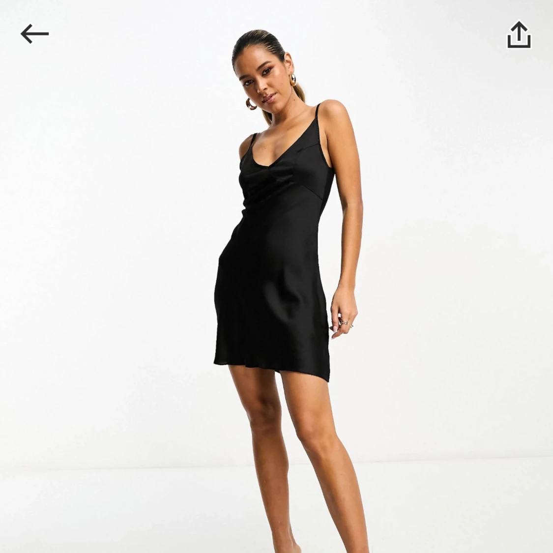 Svart kort klänning - 91