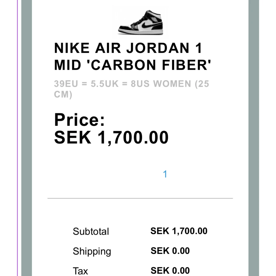 Nike air jordan 1 mid - 91