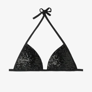 Calzedonia bikini paljett  - Så snygg svart paljett bikini från calzedonia, säljer då jag råkade köpa för liten storlek, endast provad! Nypris 449 passar en 75b/70c/65d