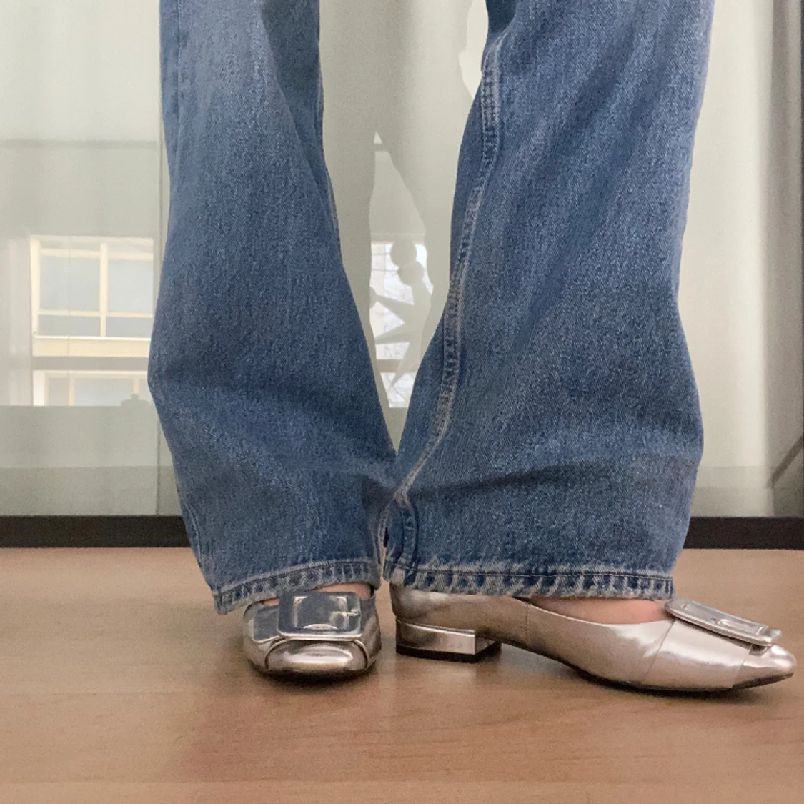 Silvriga ballerinaskor  - 90