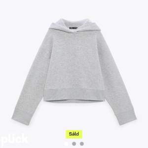 Säljer denna populära kortare zara hoodie! Storlek M 