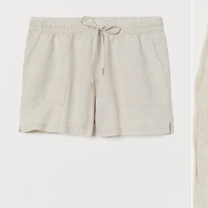 Linneshorts  - Slutsålda midwaist linneshorts från hm, aldrig använda, Xs men passar även S