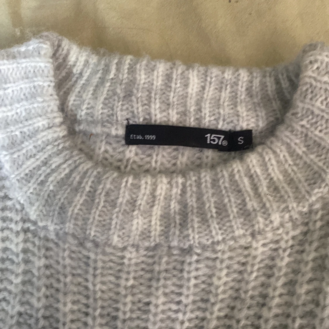 Grå stickad tröja från lager 157 ❤️ - 92