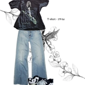 Kurt Cobain t-shirt - En superfin Kurt Cobain t-shirt köpt ifrån h&m rätt så nyligen, använd ungefär 2 gånger så den är nästan som ny! Köpt för 249 kr 🫶🏼