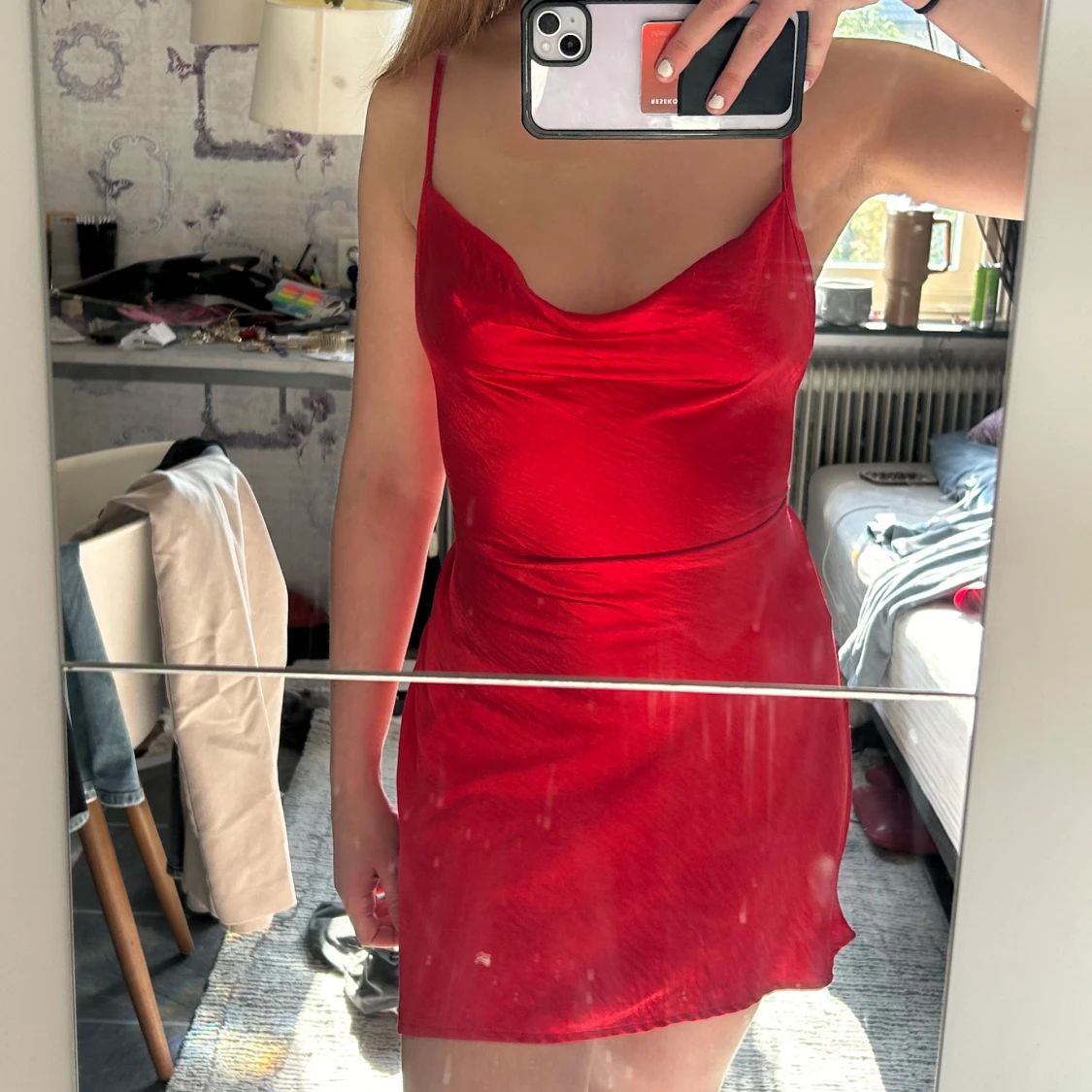 Motel rocks satinklänning - 91