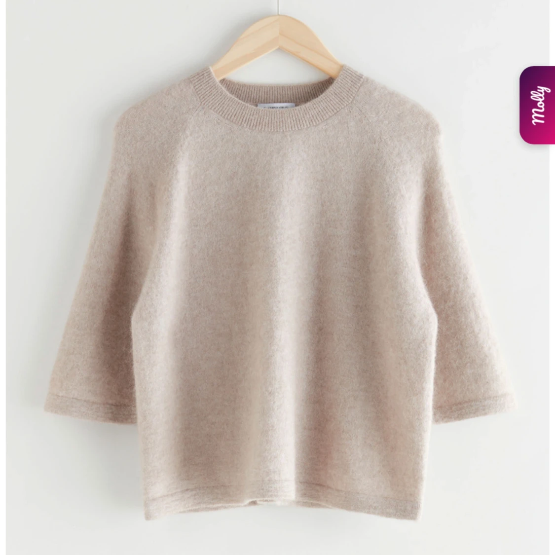 Trekvartsärmad tröja