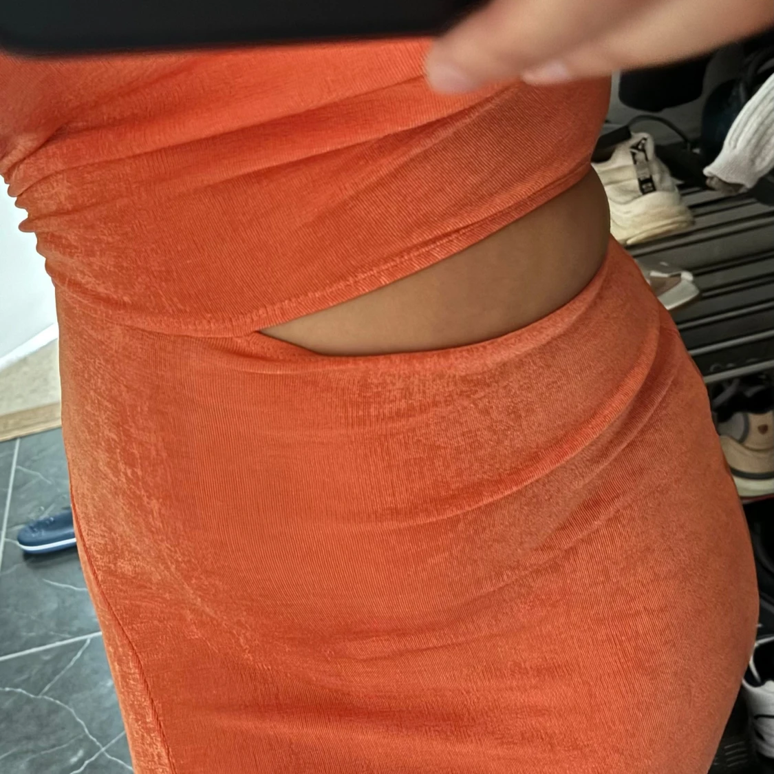 Orange klänning - 91