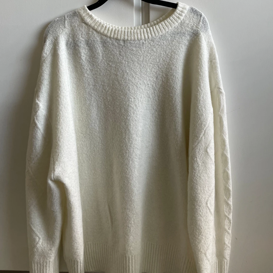 Vit tjocktröja - 90