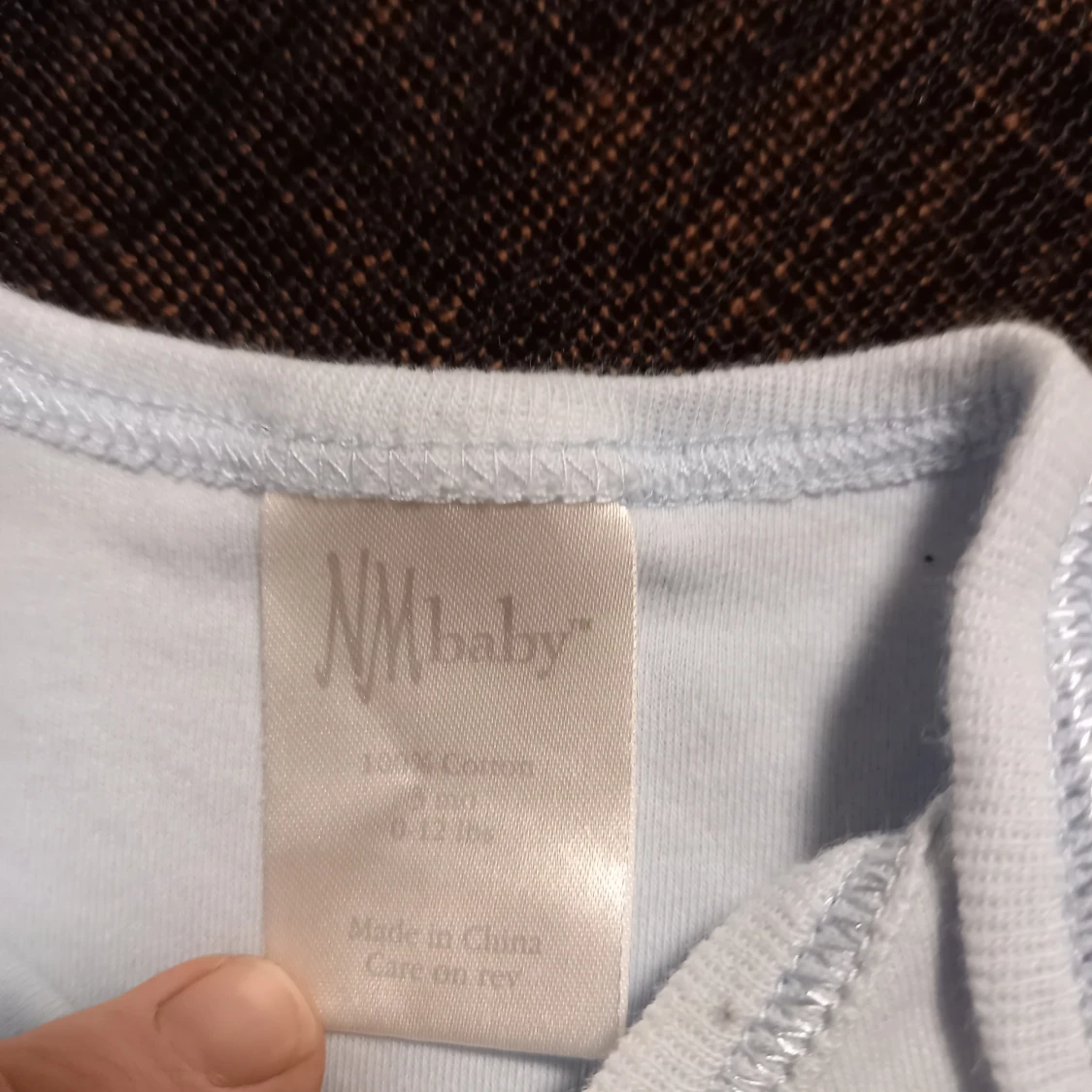 Ljusblå kortärmad body strl. 3 mån - 92