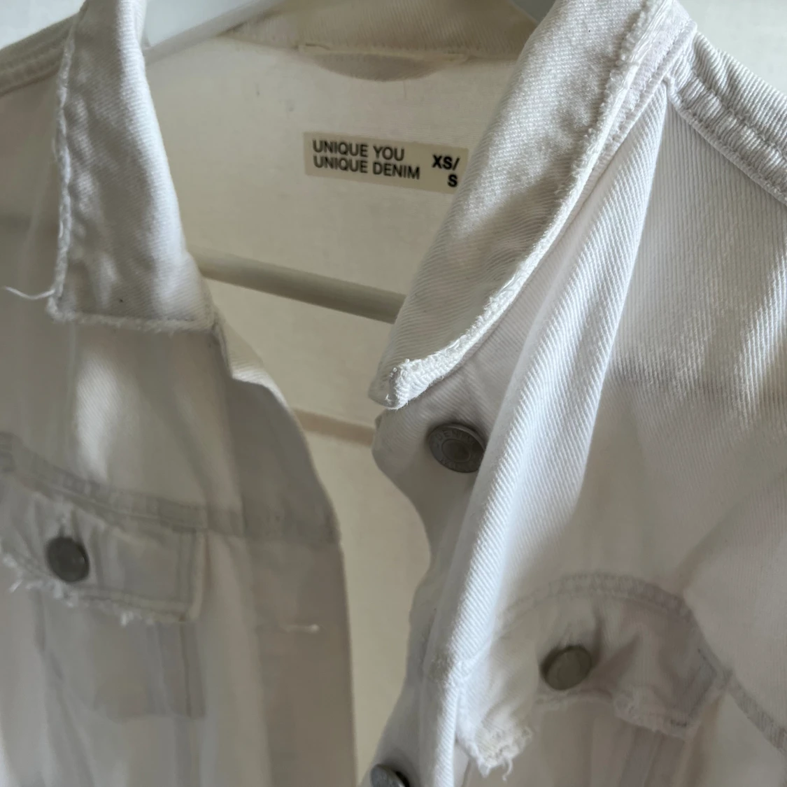 Vit jeansjacka  - 90