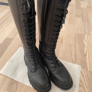 Knee High black leather boots - Used couple of times but excellent condition!