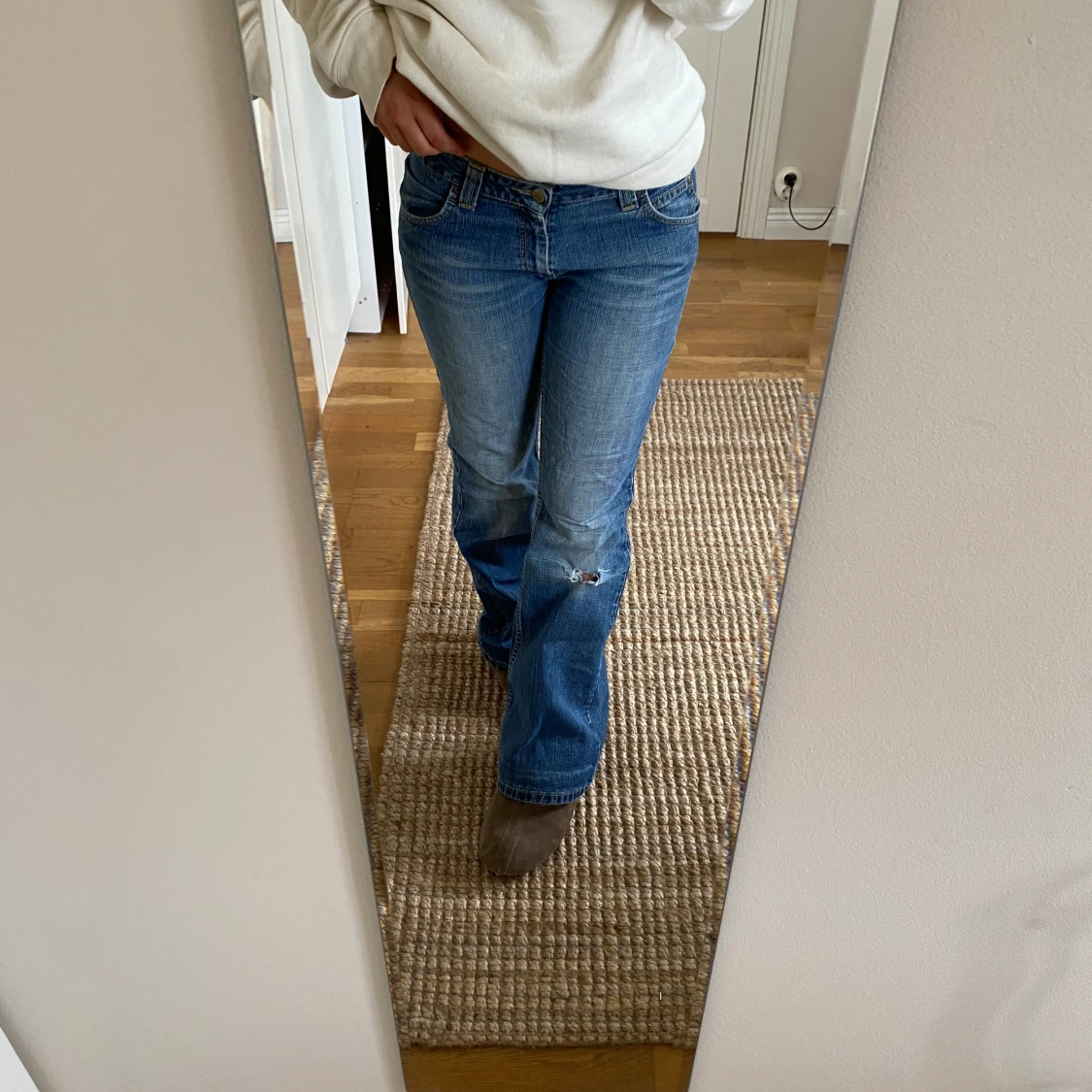 Lågmidjade jeans
