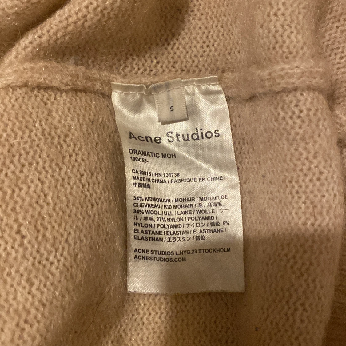 Acne studios mohair tröja - 90