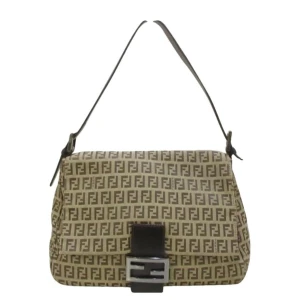 Fendi  - (OT) Fendi mama baguette Brown monogram i fint skick. Köpt på vestaire. Några repor på metallen.  Bred: 30cm Höjd: 19cm Djup: 11cm  