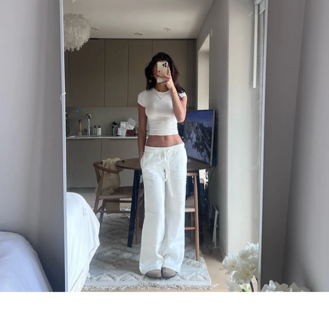 Alobha linnebyxor  - 90