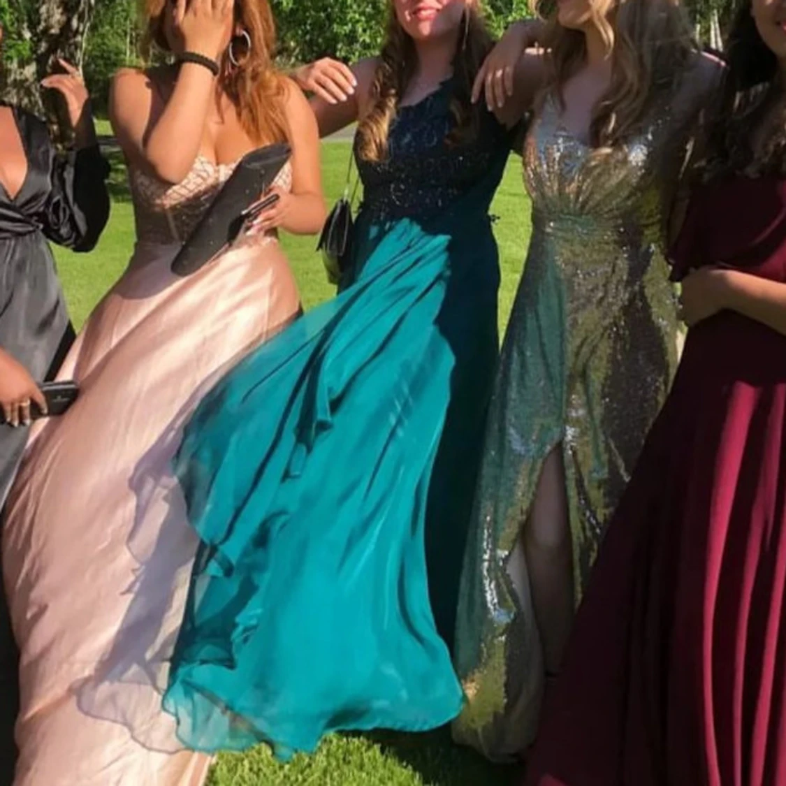 Mörkgrön balklänning - 1