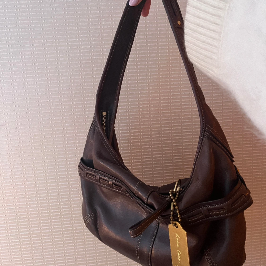 Coach Dark Brown Buckle Bag - 91