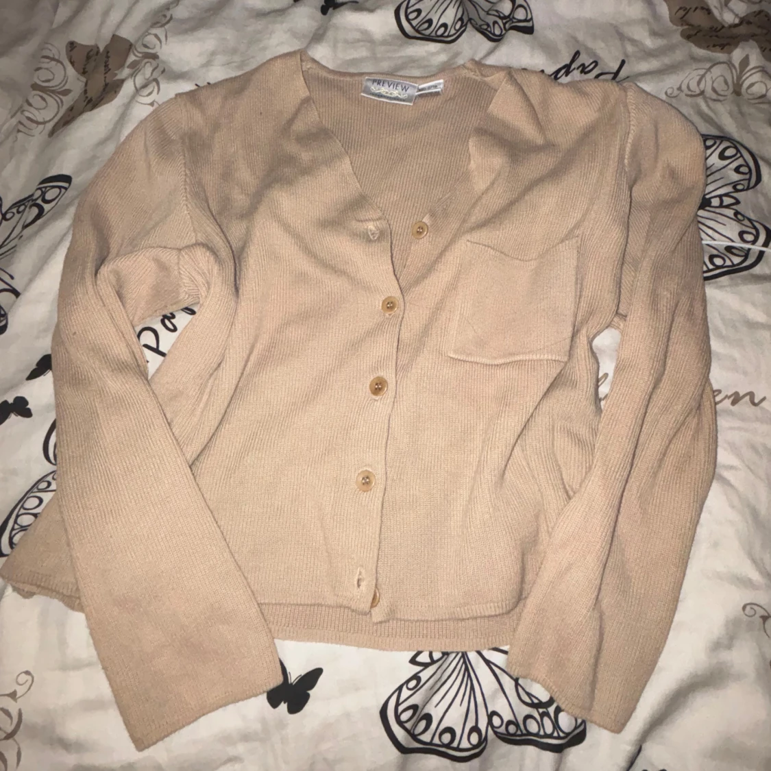 Cardigan kofta i bomull - 90