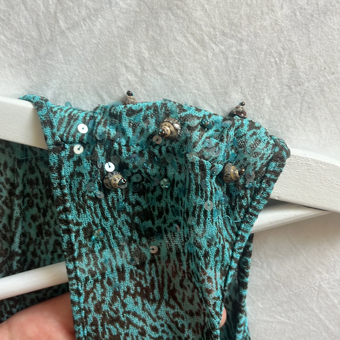 Leopard mesh topp - 91