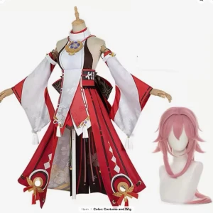 Yae miko cosplay  - PLS MESSAGE BEFORE BUYING! I have more pictures! Some things are broken like the head piece.