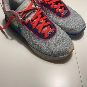 Nike Lebron 20 basketskor storlek 45, använd knappt en säsong och är i väldigt bra skick, skriv för mer information.  (Köpt för ca 1800)