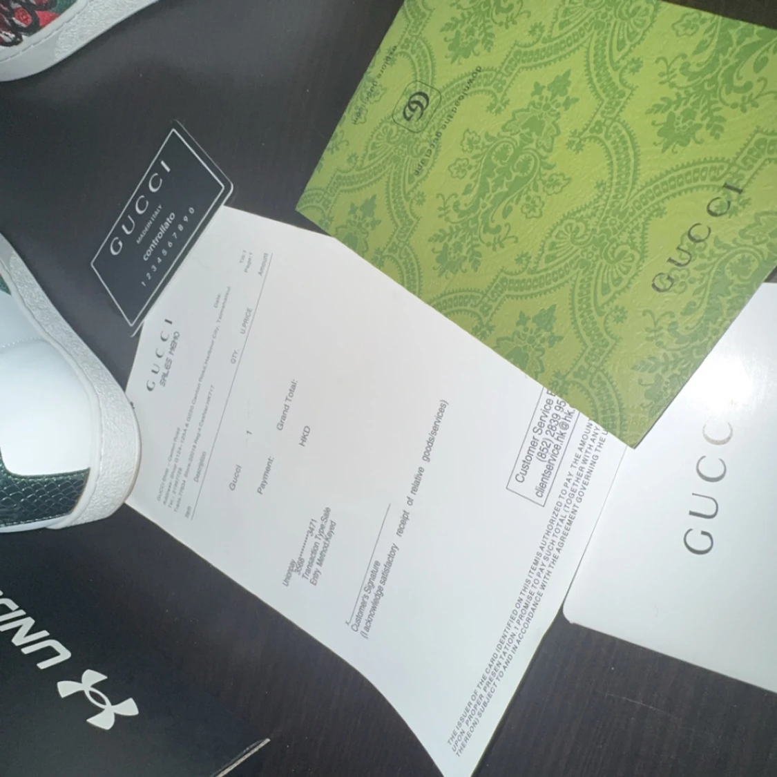 Gucci vita sneakers med orm och färgdetaljer - 4