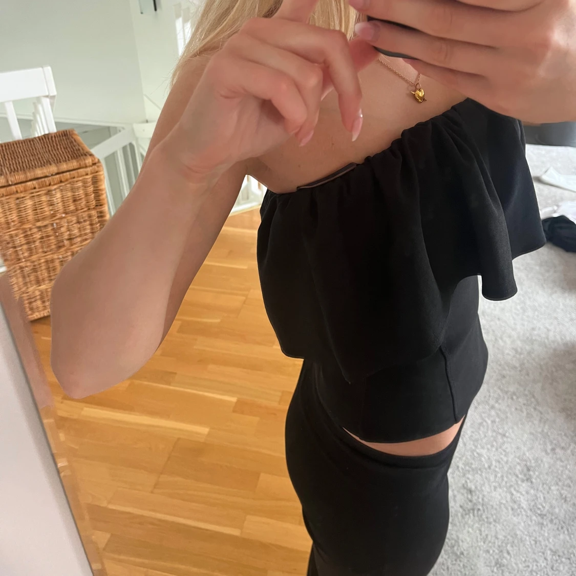 Svart bandau topp - 1