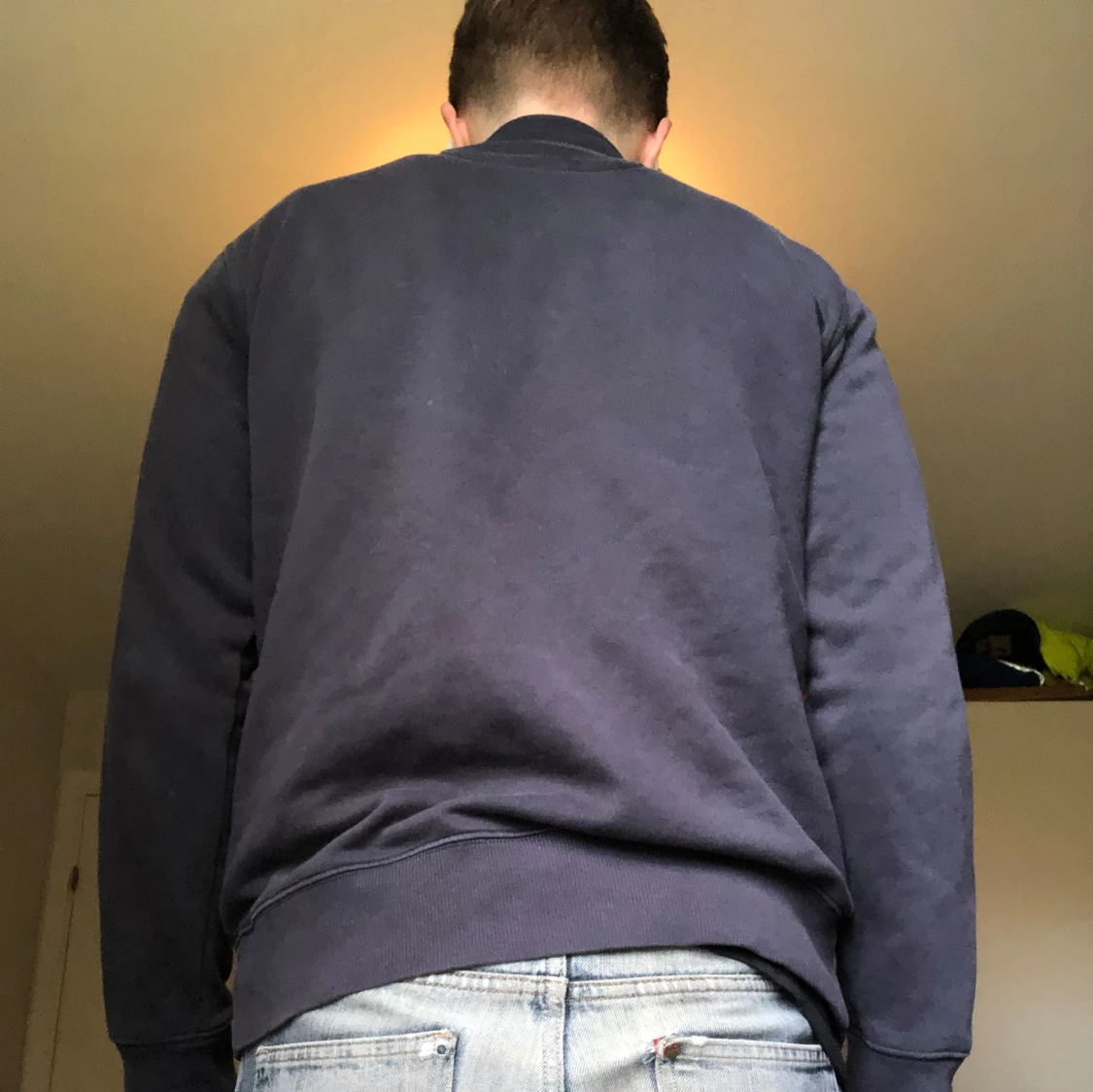 Marinblå halvzip tröja från Gant - 2