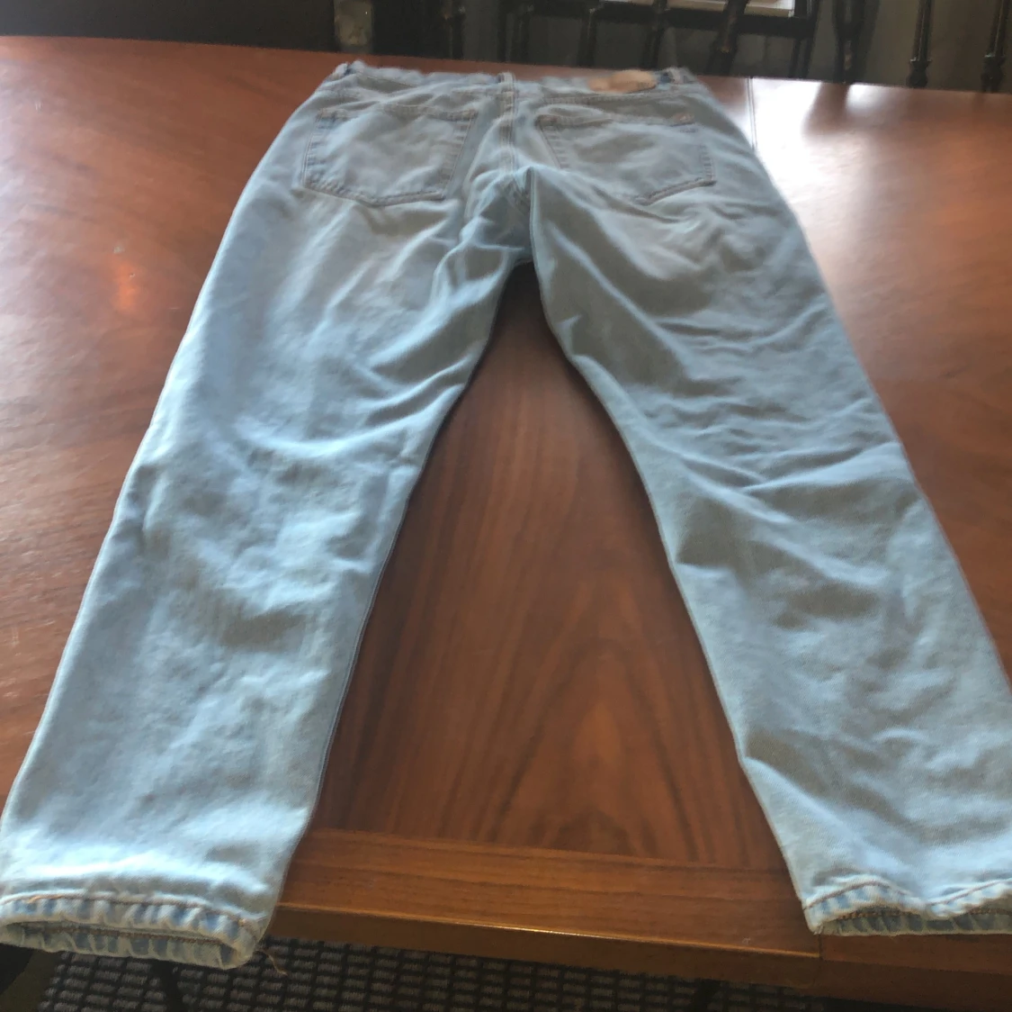 Ljusblå jeansbyxor från 157 - 2