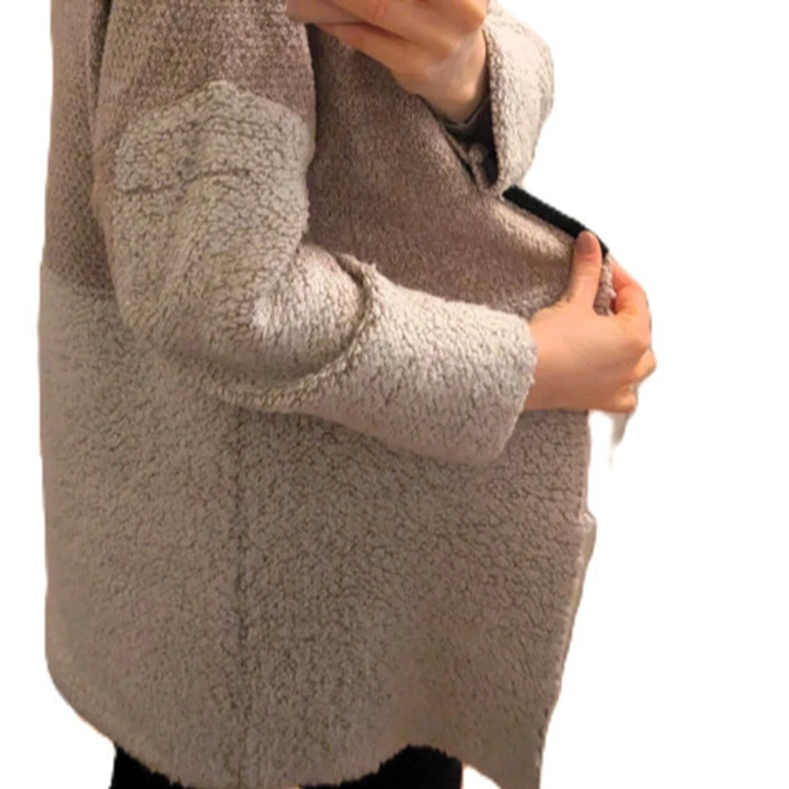 Beige teddyjacka från Mango - 3