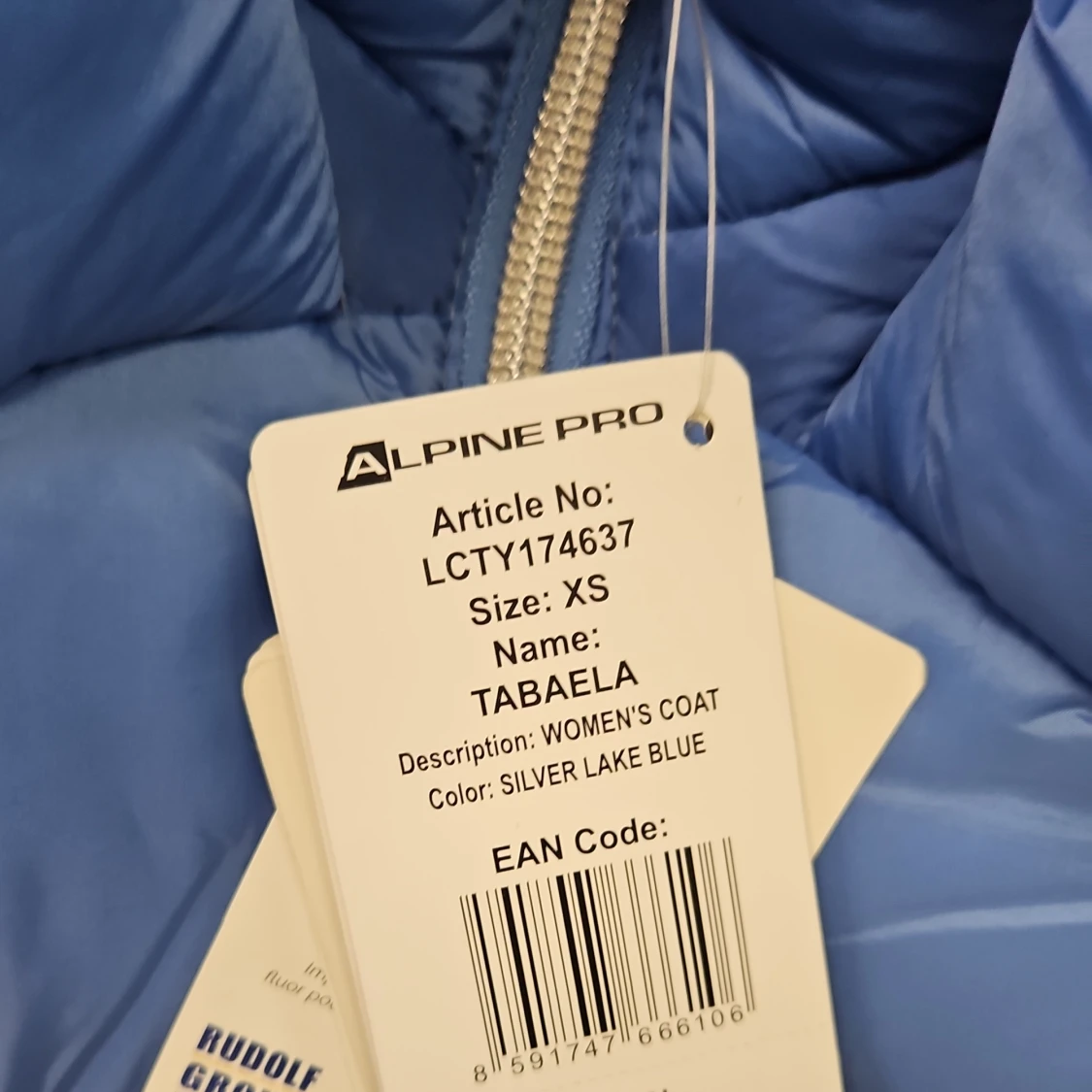 Blå mellan lång pufferjacka från Alpine Pro - 1