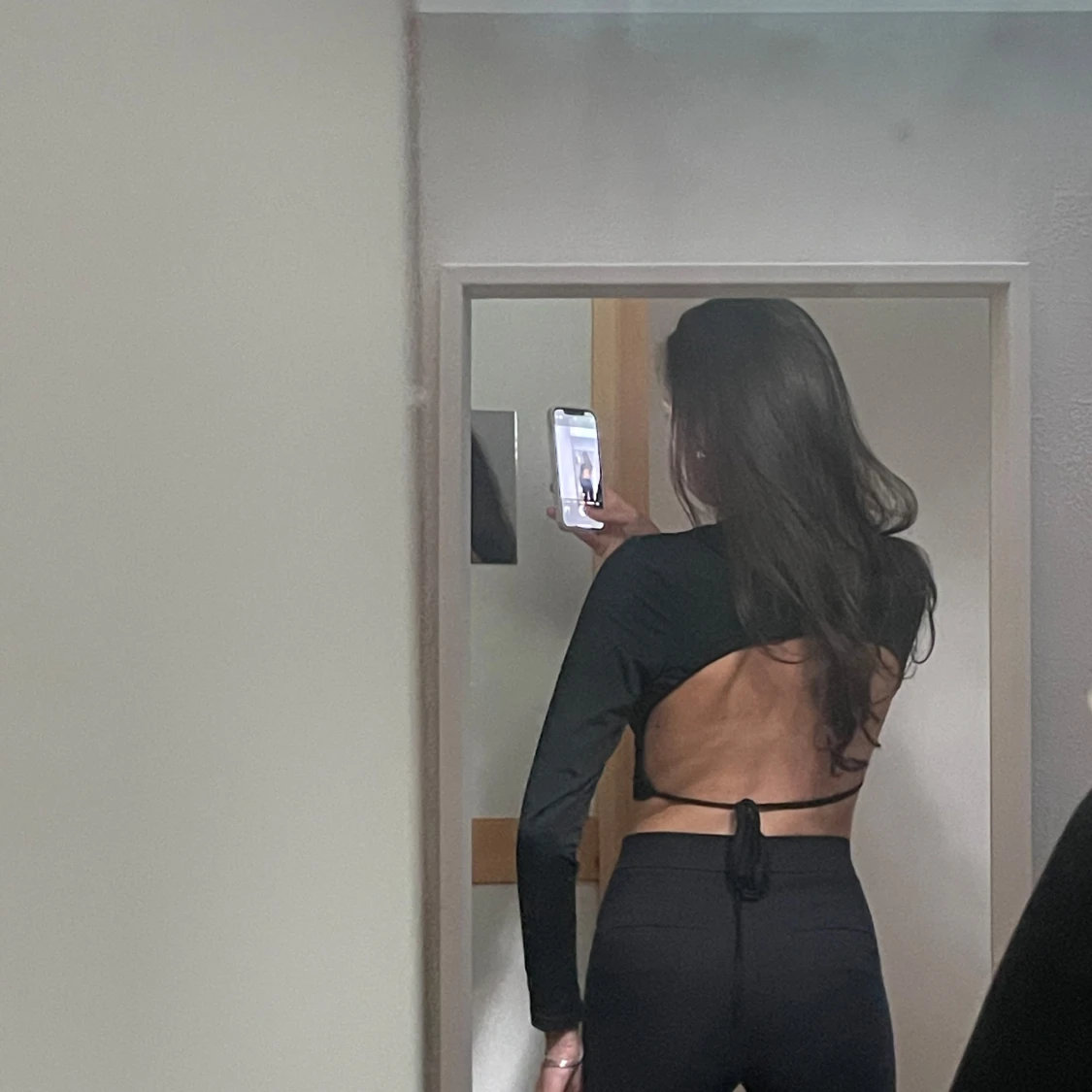 Topp med öppen rygg