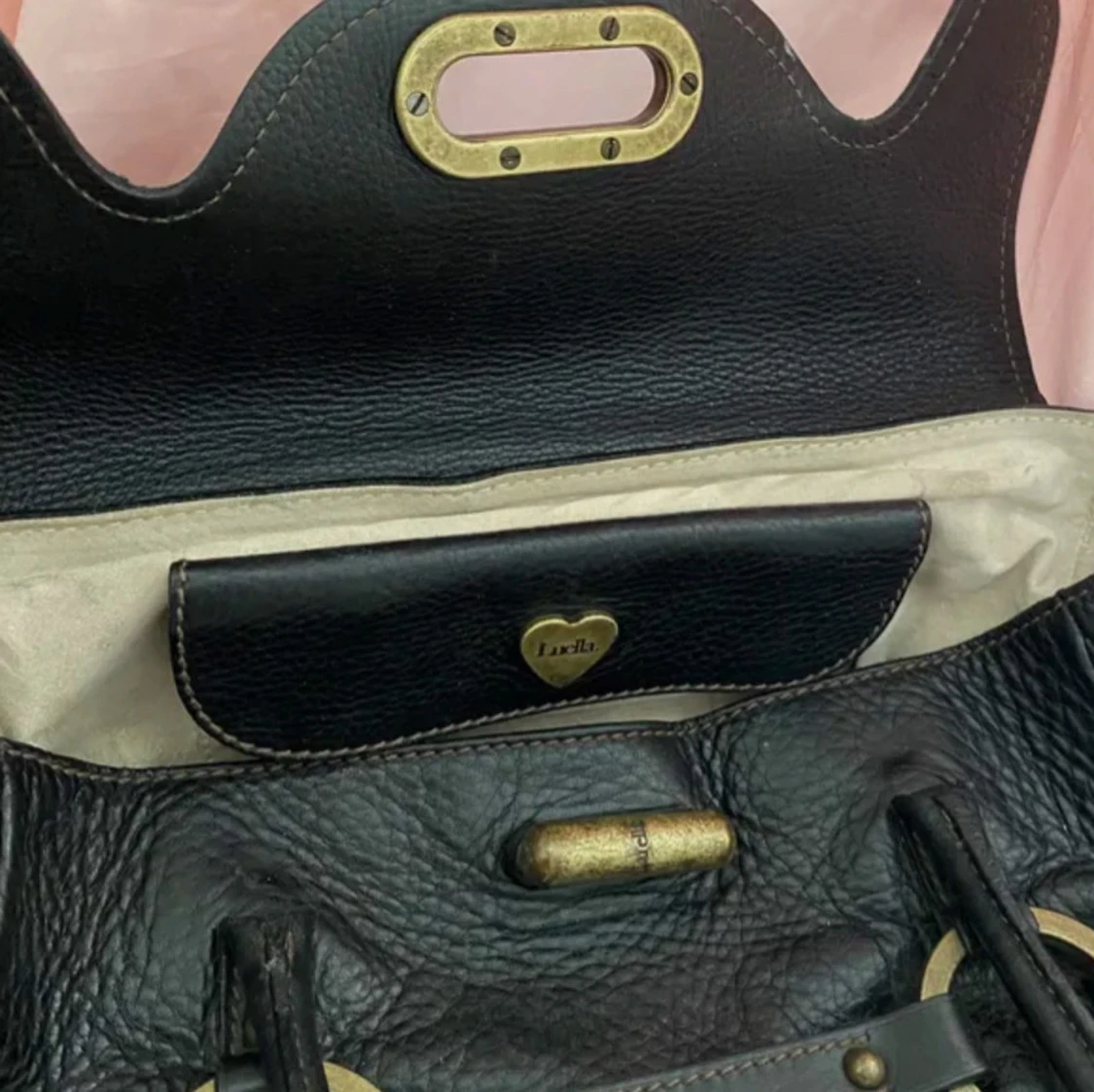 Svart handväska från Luella i skinn - 3