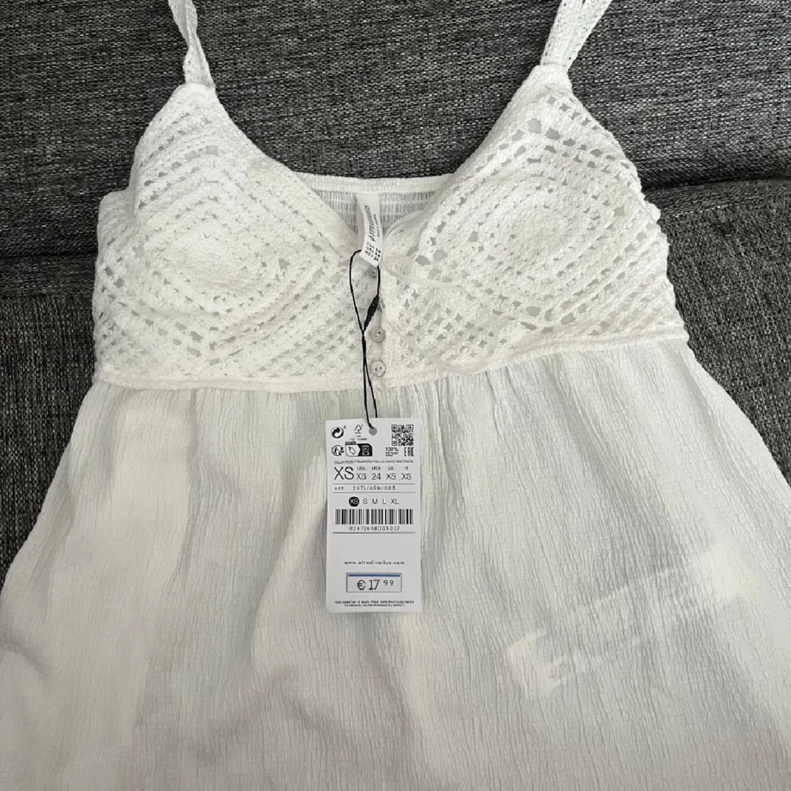 Vit topp från Stradivarius