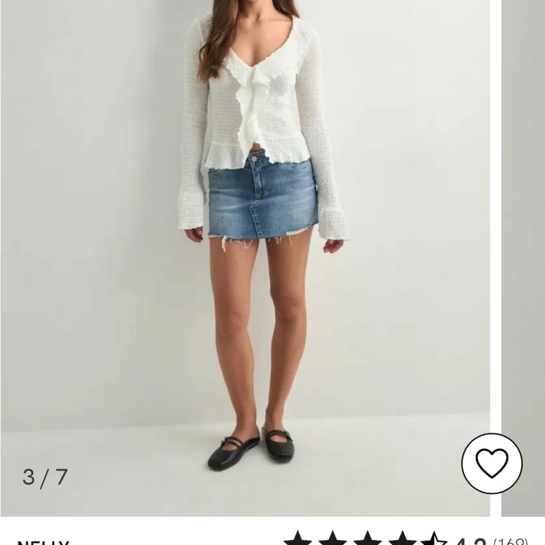 Blå jeanskjol Nelly - 2