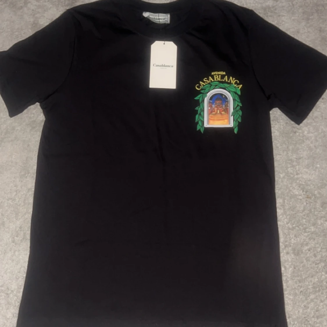 Svart Casablanca t-shirt med tryck