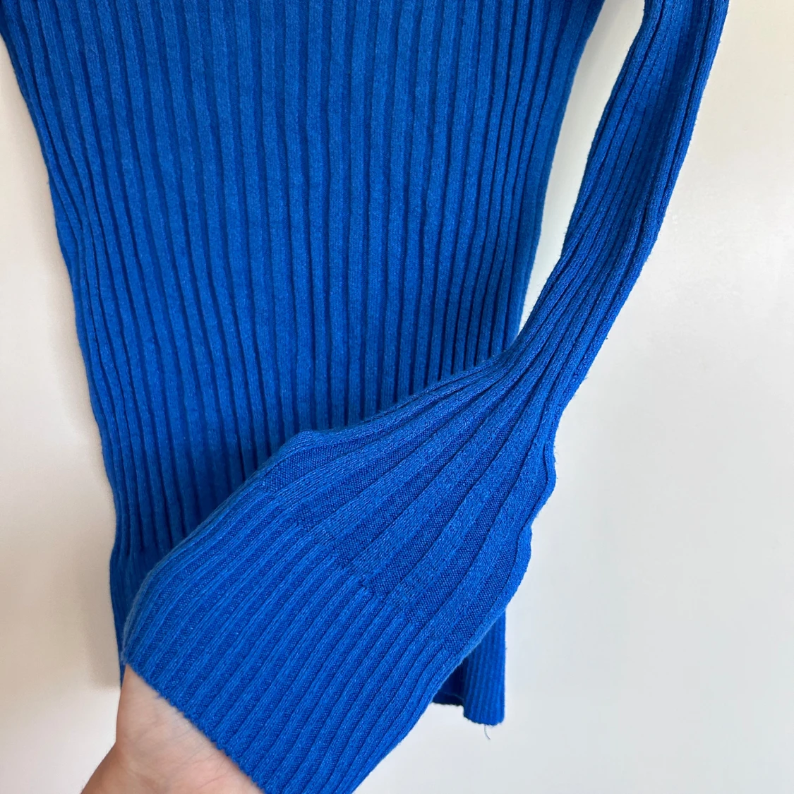 Blå ribbad tröja från Wienella - 1