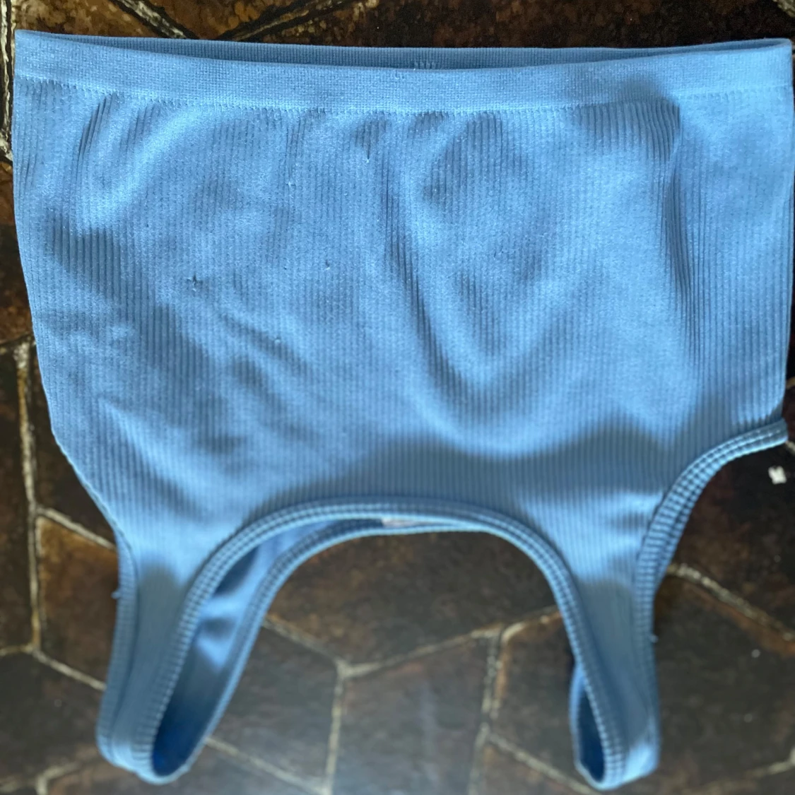 Blå ribbad bikiniunderdel från Sisters - 1