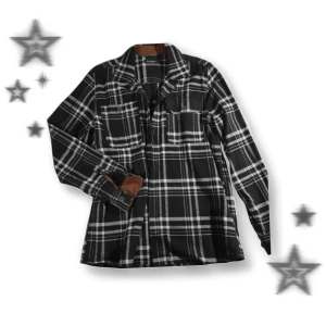 Skjorta dressman - Skjorta från Dressmann i mörkblå/krämvit färg med bruna detaljer, är i tjockt bomullstyg, är som ny