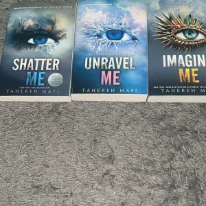 Shatter Me / Unravel Me / Imagine Me / Restore Me / Defy Me - Fem böcker ur den populära Shatter Me-serien av Tahereh Mafi. Perfekt för dig som gillar intensiva berättelser