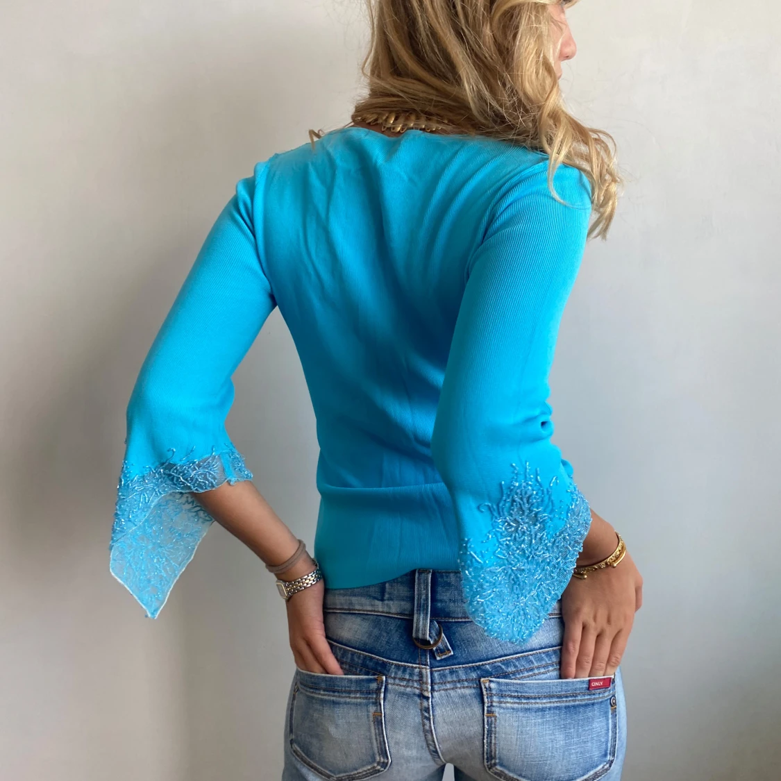 Snygg vintagetopp glaspärlor Ibizavibes! - 4