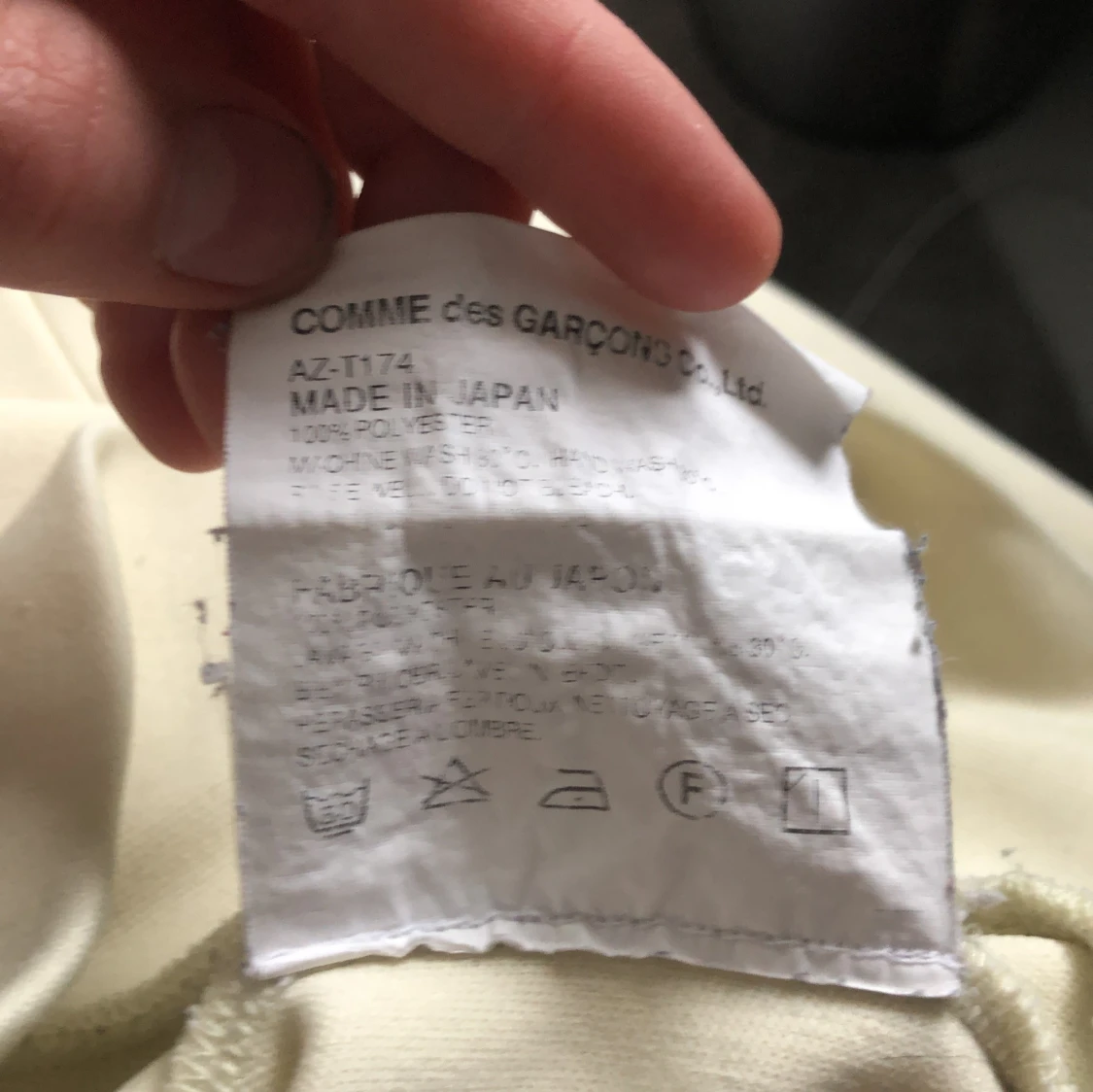 Vit hoodie från Comme des Garçons Play - 3