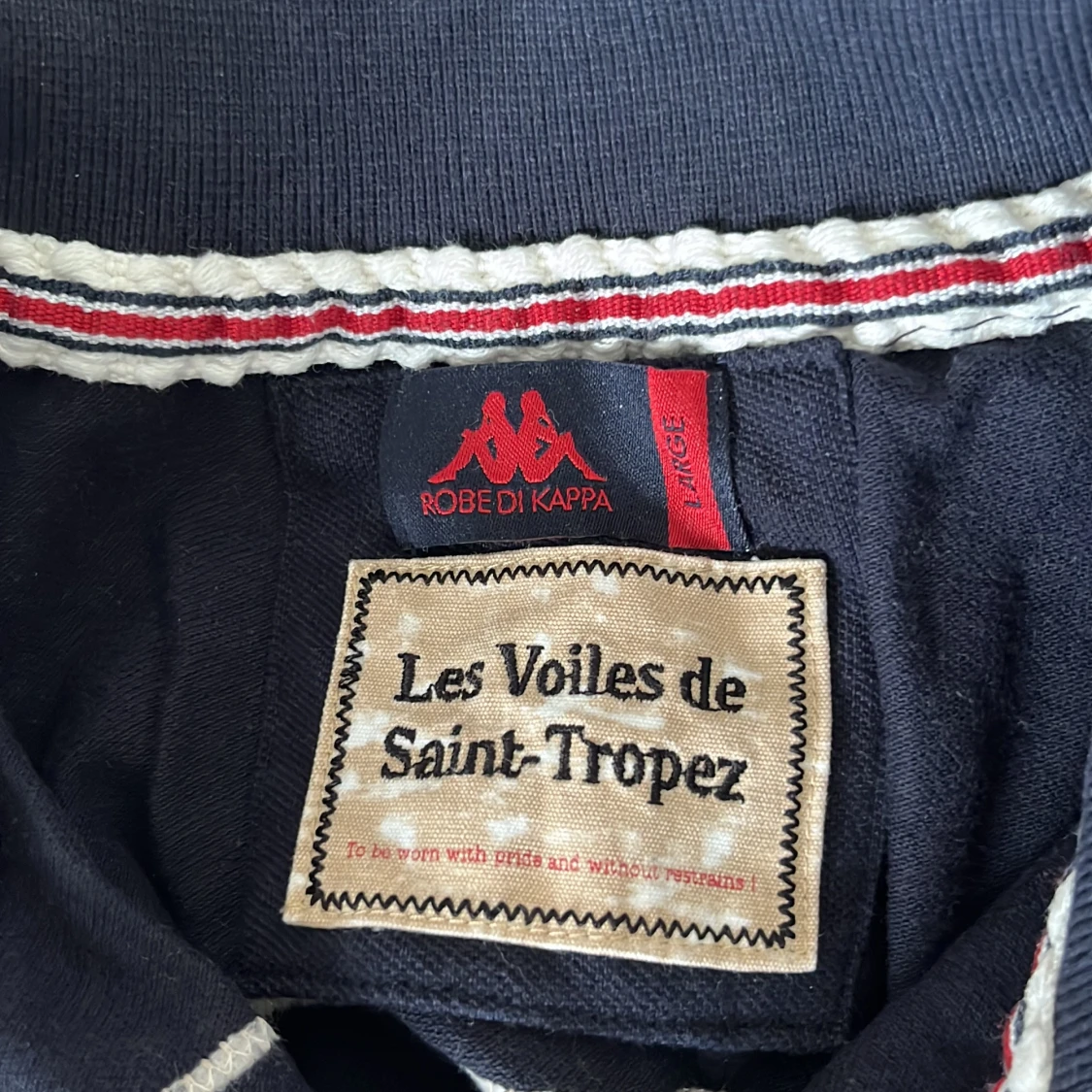 Marinblå pikétröja Les Voiles de St-Tropez - 4