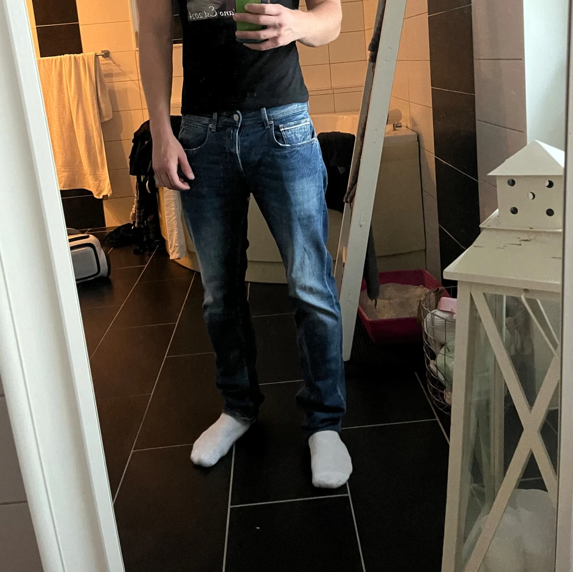 Blå jeansbyxor från Replay