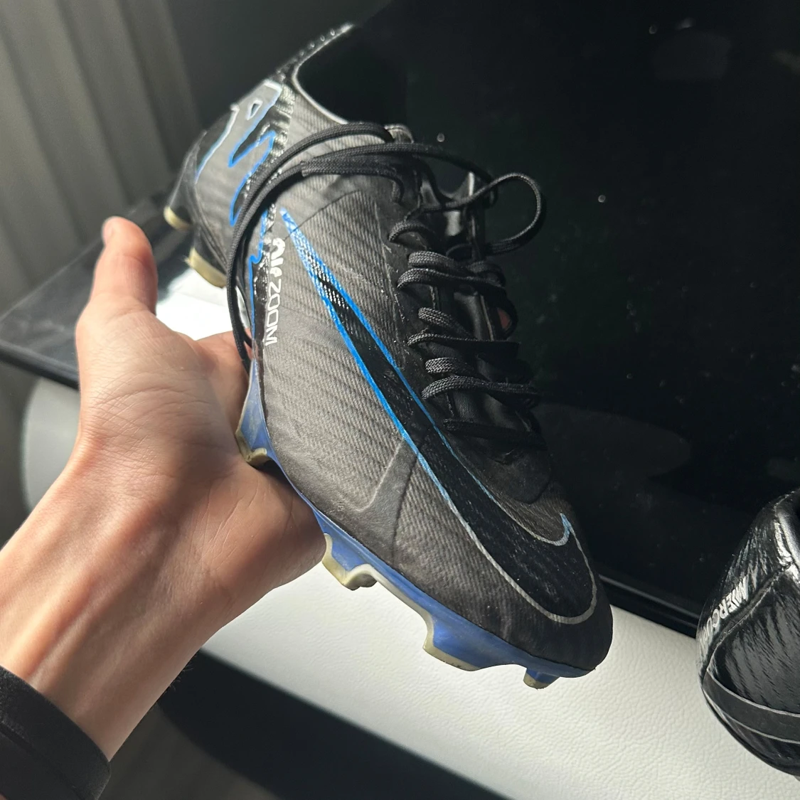 Nike Zoom fotbollsskor svart/blå