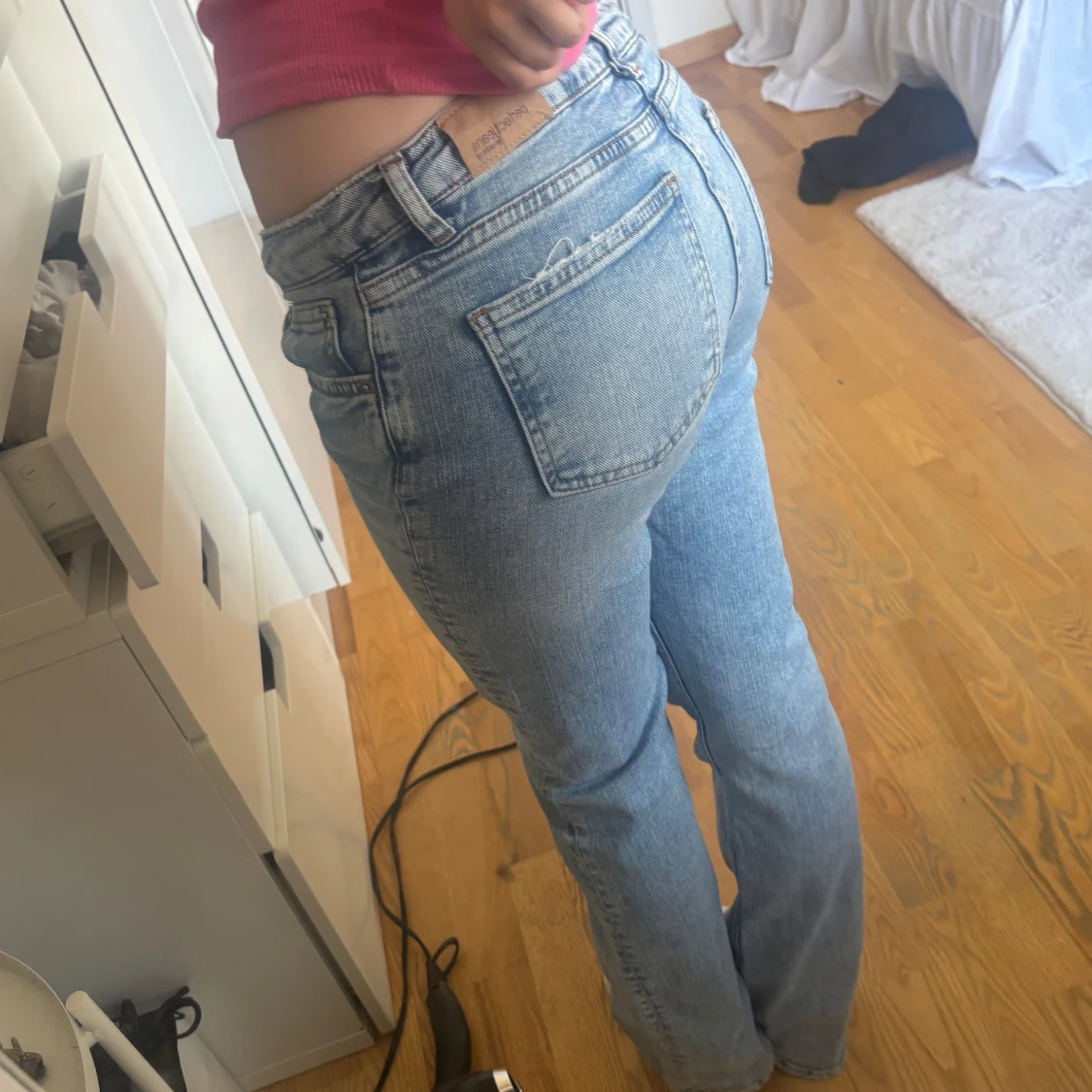 Ljusblå bootcut jeans😊😊 - 2